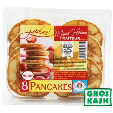 8 pancakes medium parvé "Mémé Hélène" Casher Ihoud-Produits frais pour préparation cuisine cacher-GrosKash-
