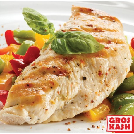 Blanc de Poulet en morceau INDIVIDUEL "Yesh" Poid environ 600/750g IQF Casher Ihoud-Volaille surgelée cacher -GrosKash-