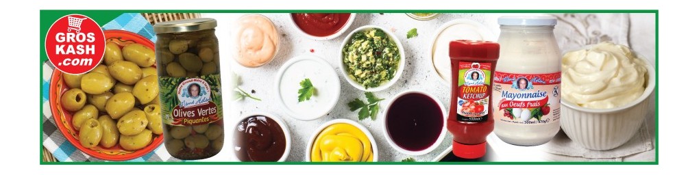 Sauces & Condiments cacher, livrés chez vous en 24-48h | Groskash